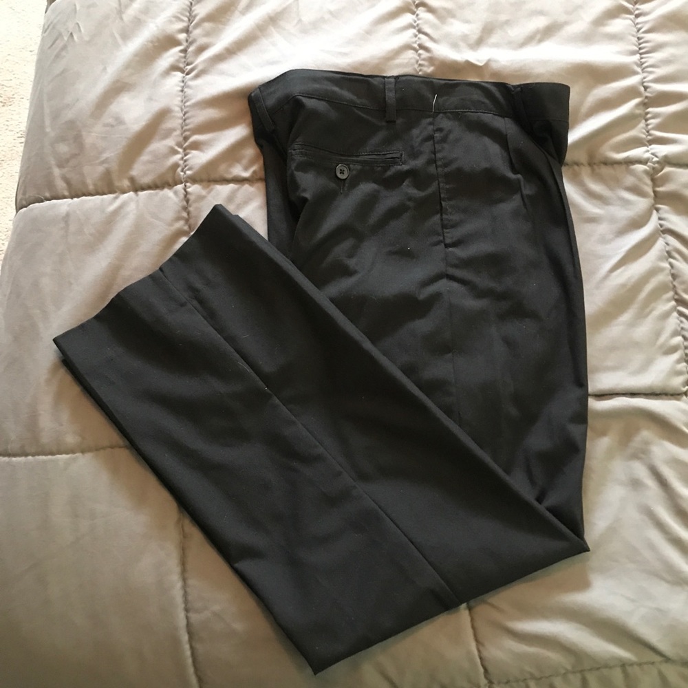 Boys size 14 pleated black dress pants